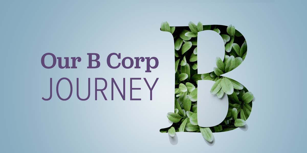 Illustration of letter B with plants growing out of it.