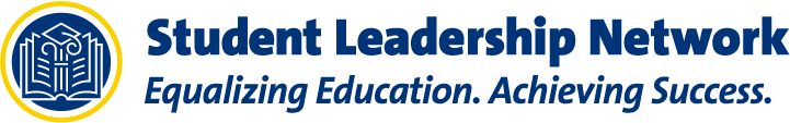 Student Leadership Network logo with tagline.